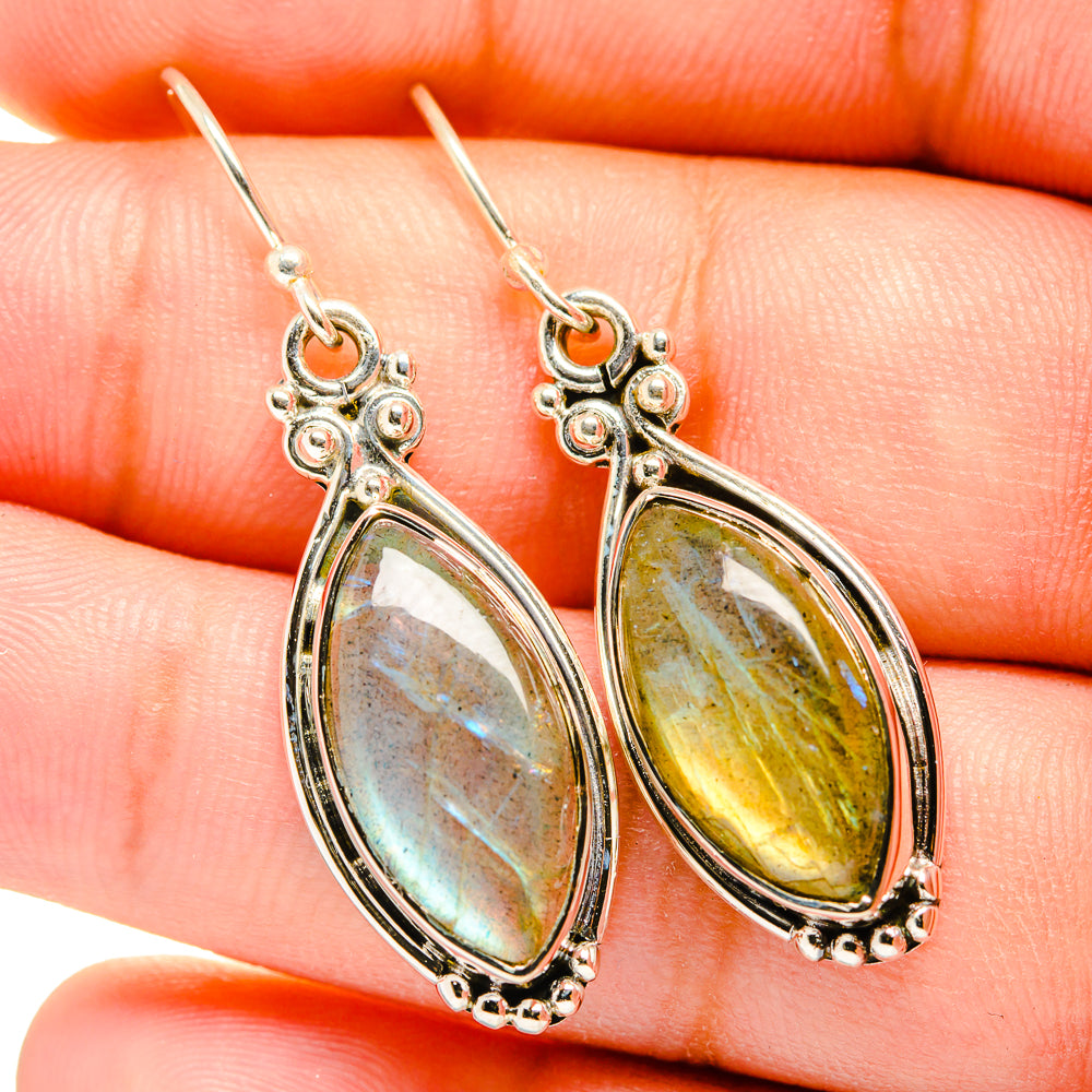 Labradorite Earrings handcrafted by Anasilvercos - EARR420740