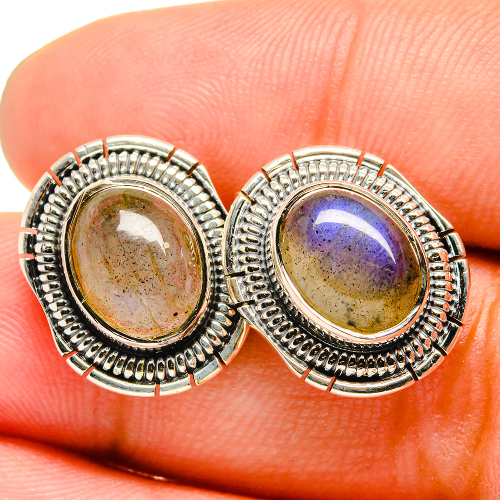 Labradorite Earrings handcrafted by Anasilvercos - EARR420741