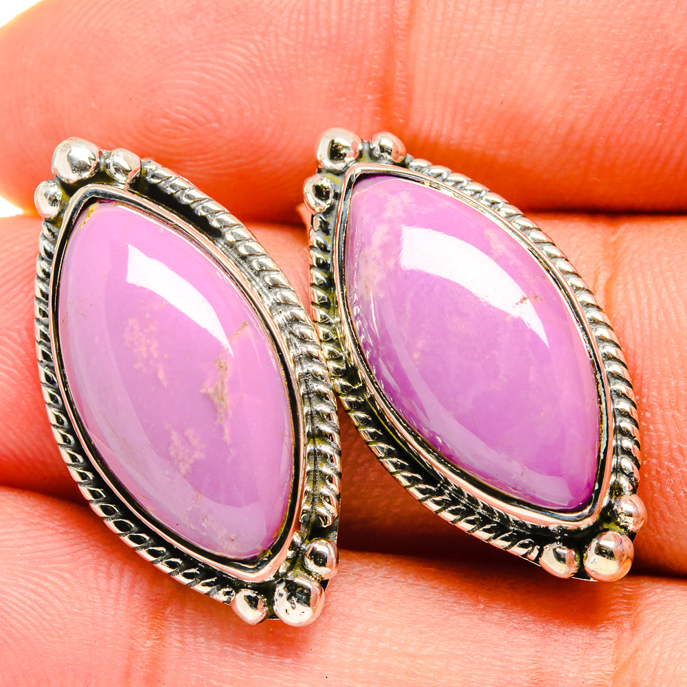Phosphosiderite Earrings handcrafted by Anasilvercos - EARR420762