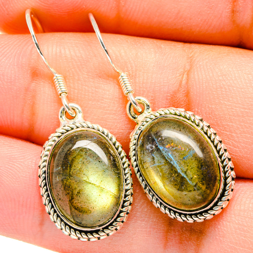 Labradorite Earrings handcrafted by Anasilvercos - EARR420775