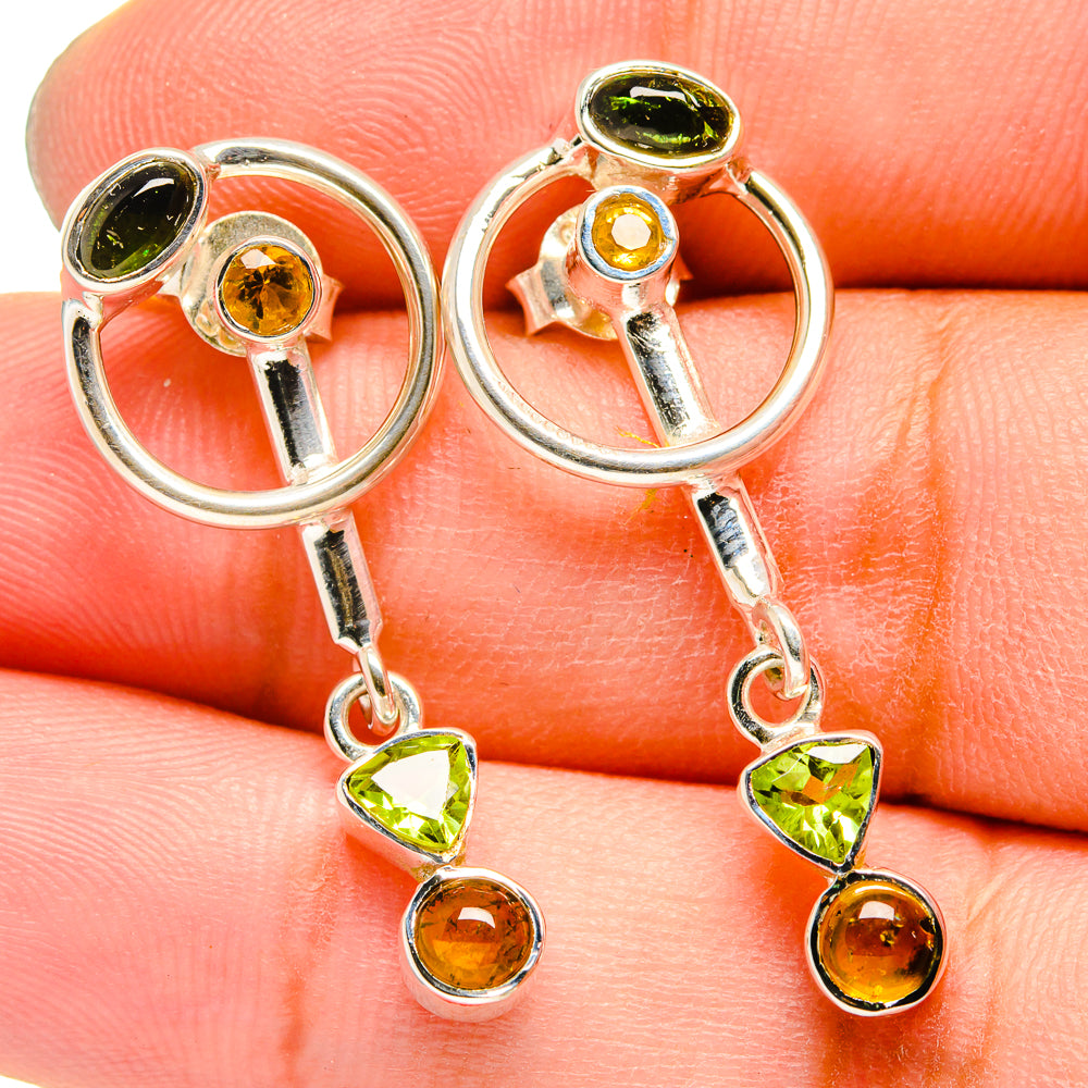 Peridot Earrings handcrafted by Anasilvercos - EARR420783