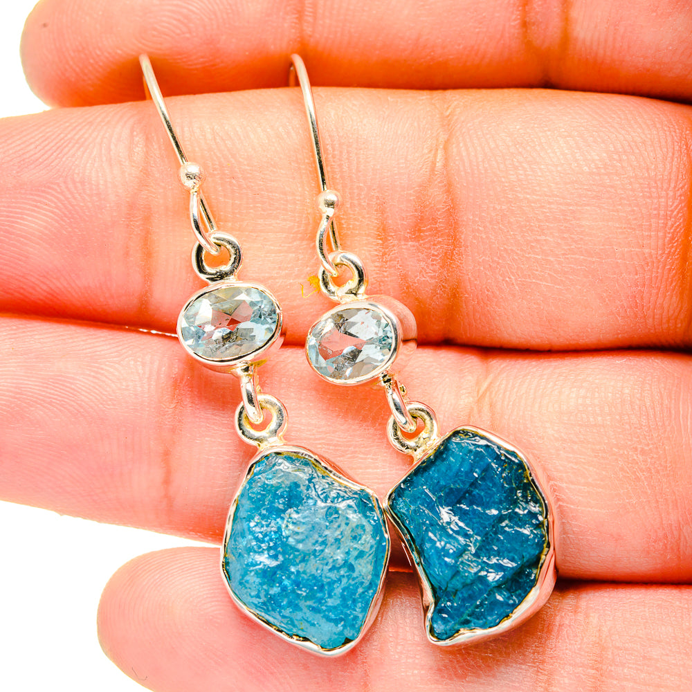 Apatite Earrings handcrafted by Anasilvercos - EARR420784