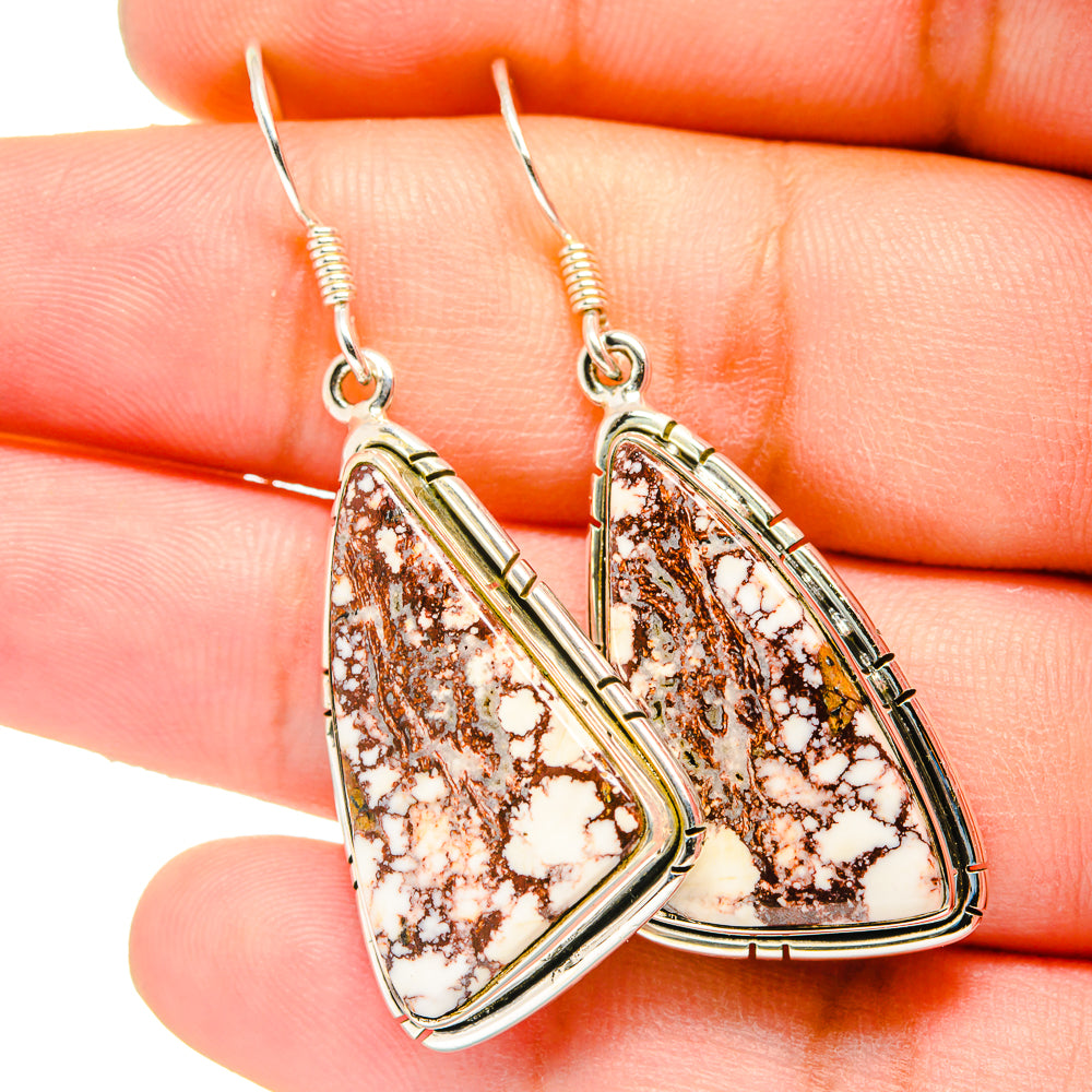 Wild Horse Jasper Earrings handcrafted by Anasilvercos - EARR420786