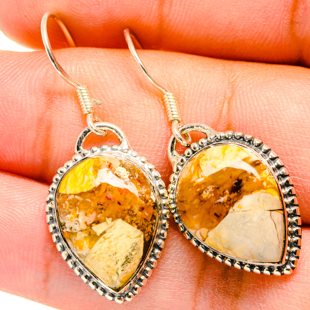 Brecciated Mookaite Earrings handcrafted by Anasilvercos - EARR420795