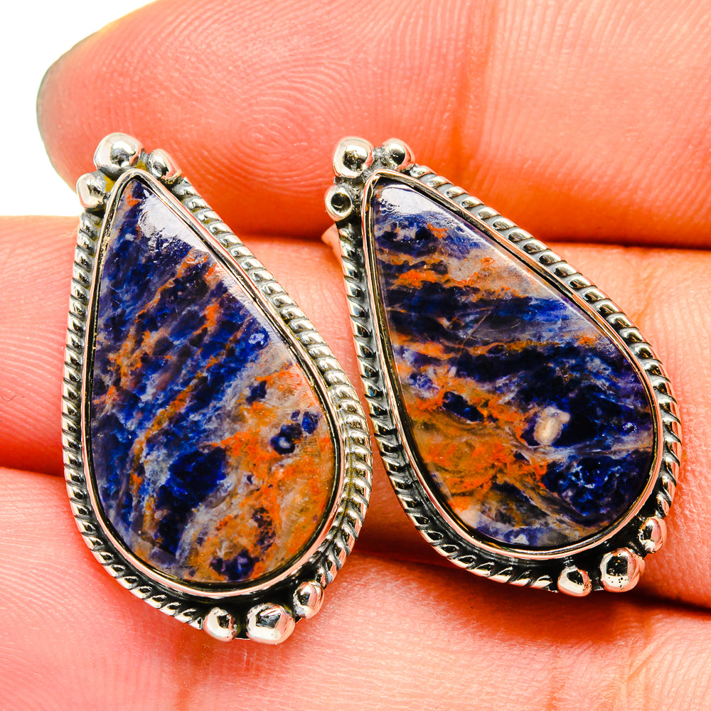 Sodalite Earrings handcrafted by Anasilvercos - EARR420799