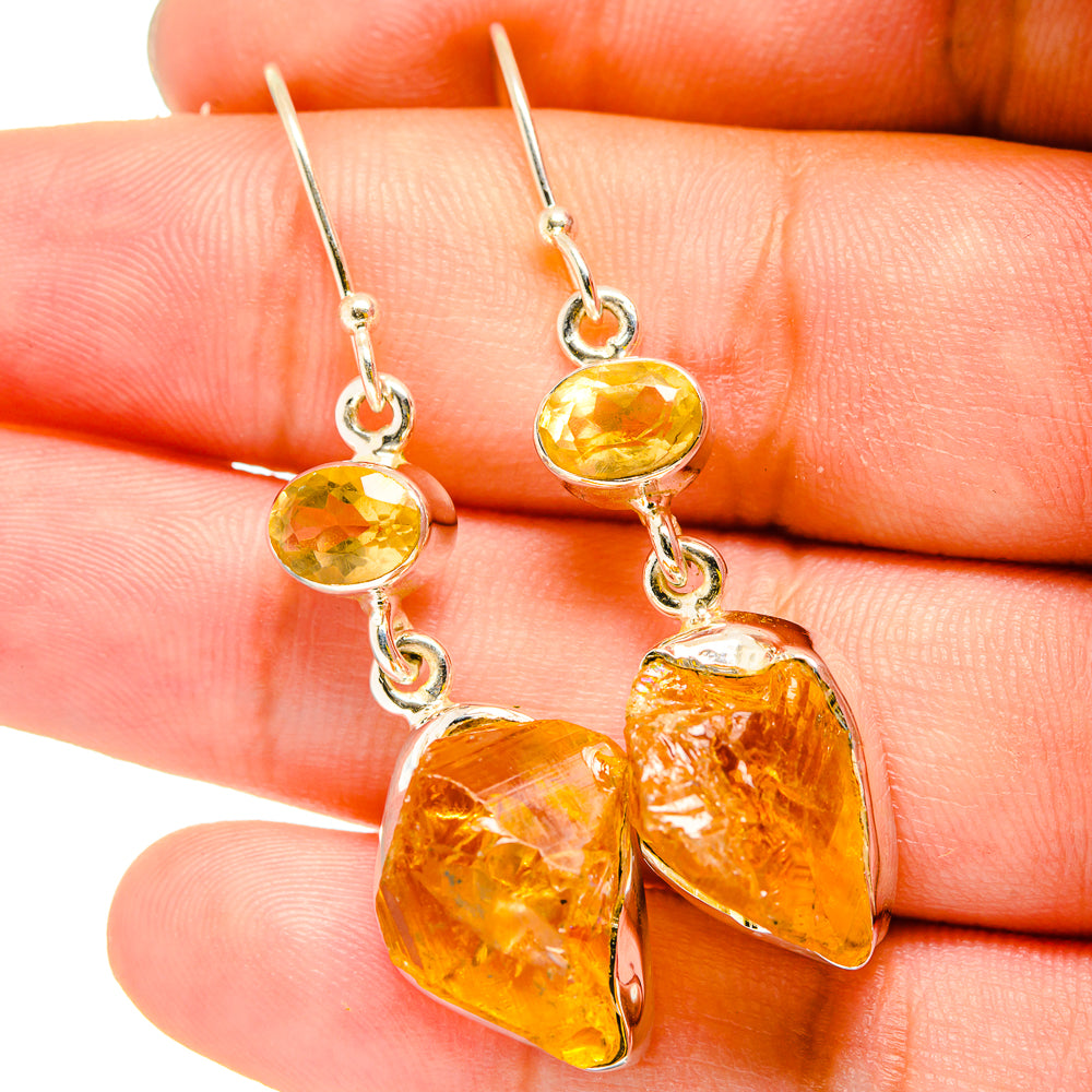 Citrine Earrings handcrafted by Anasilvercos - EARR420812