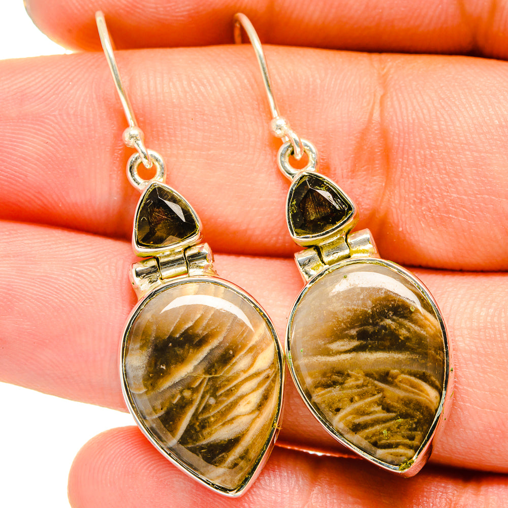 Turkish Tube Agate Earrings handcrafted by Anasilvercos - EARR420830