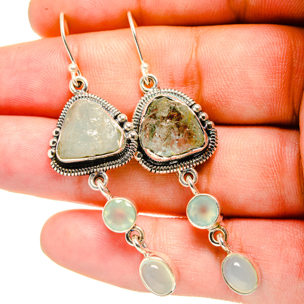 Aquamarine Earrings handcrafted by Anasilvercos - EARR420853