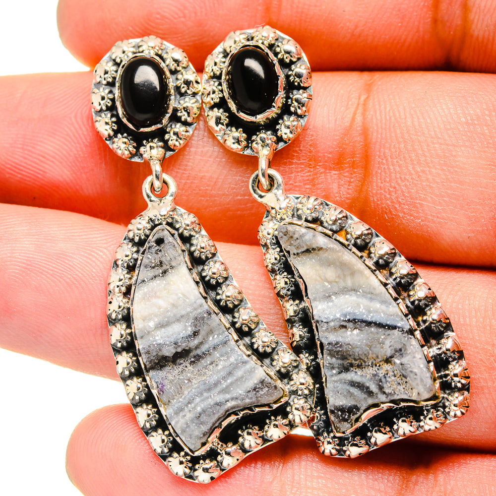 Desert Druzy Earrings handcrafted by Anasilvercos - EARR420868