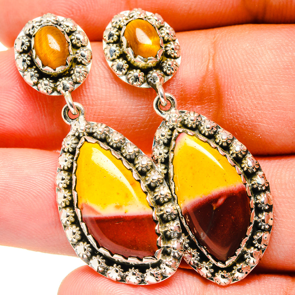 Mookaite Earrings handcrafted by Anasilvercos - EARR420870