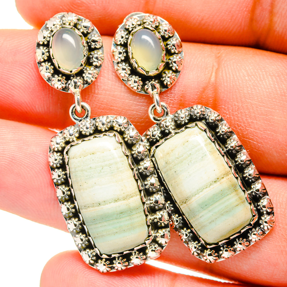 Green Jasper Earrings handcrafted by Anasilvercos - EARR420880