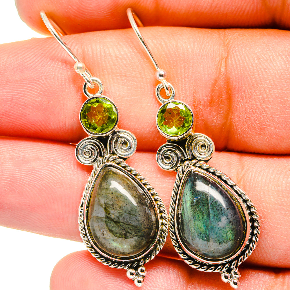 Labradorite Earrings handcrafted by Anasilvercos - EARR420882
