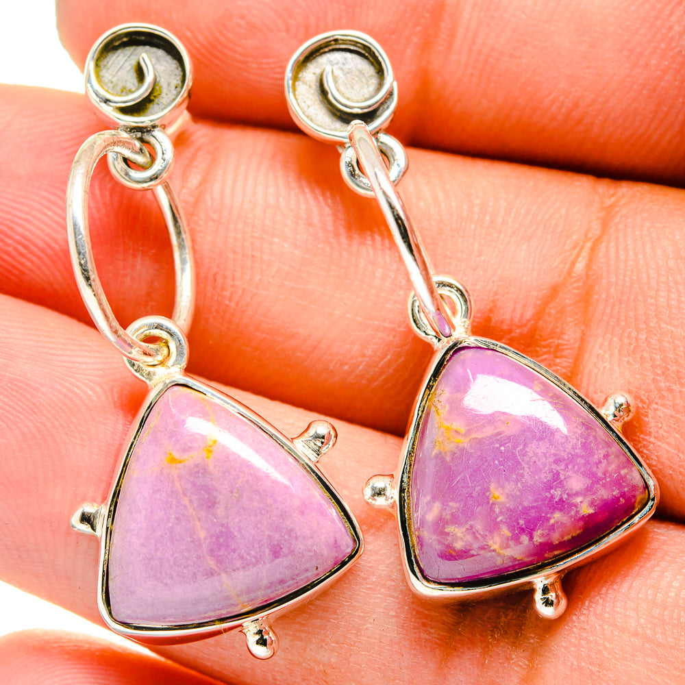 Phosphosiderite Earrings handcrafted by Anasilvercos - EARR420885
