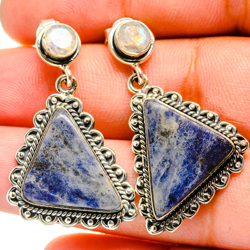 Sodalite Earrings handcrafted by Anasilvercos - EARR420886