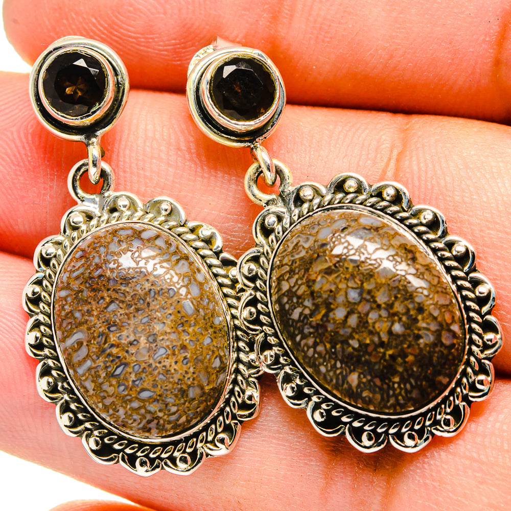 Dinosaur Bone Earrings handcrafted by Anasilvercos - EARR420889