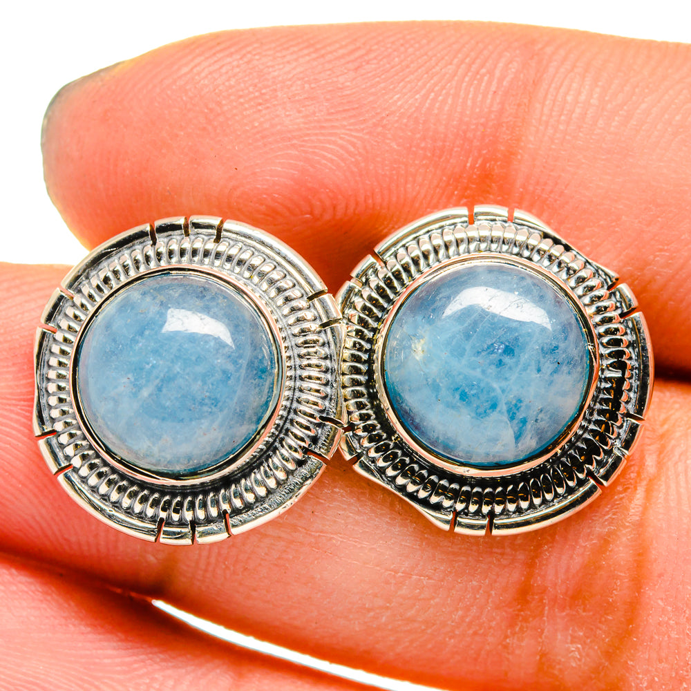 Aquamarine Earrings handcrafted by Anasilvercos - EARR420898
