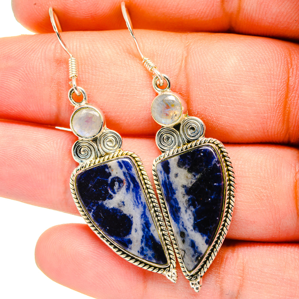 Sodalite Earrings handcrafted by Anasilvercos - EARR420906