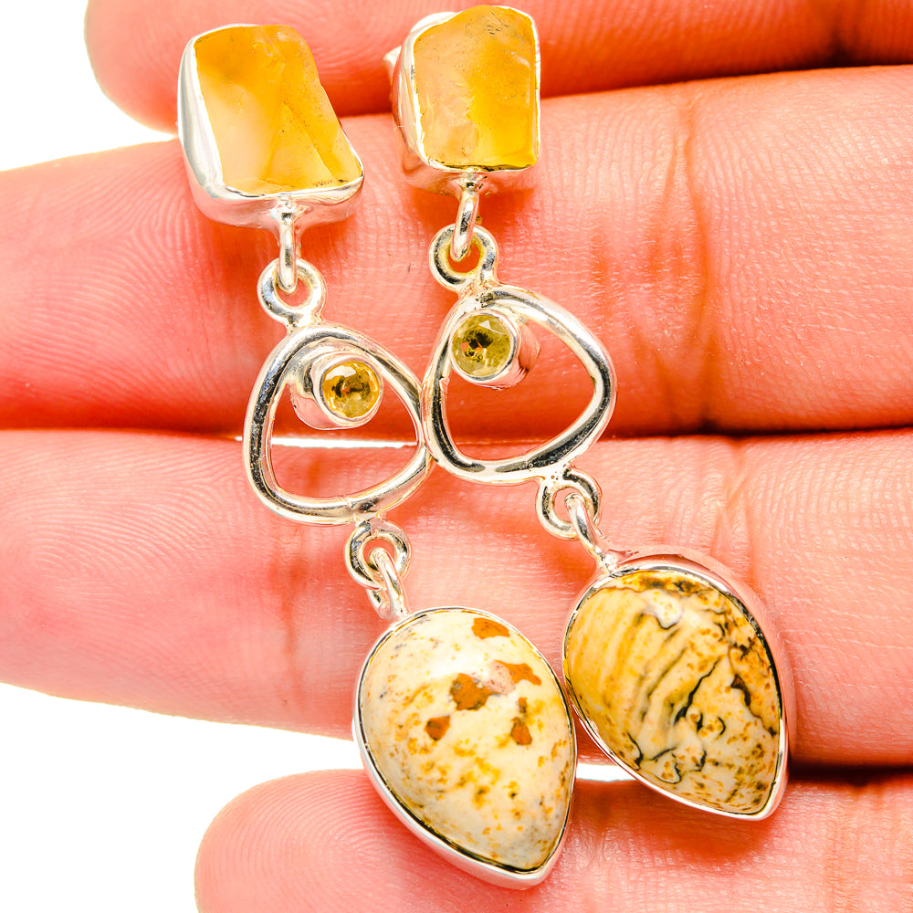 Picture Jasper Earrings handcrafted by Anasilvercos - EARR420924