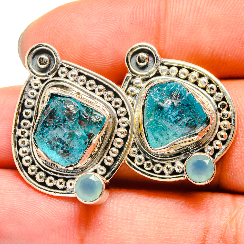 Apatite Earrings handcrafted by Anasilvercos - EARR420938