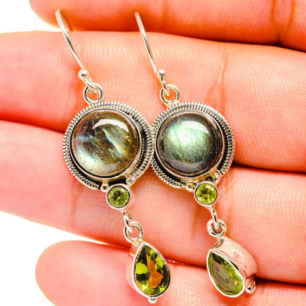 Labradorite Earrings handcrafted by Anasilvercos - EARR420939