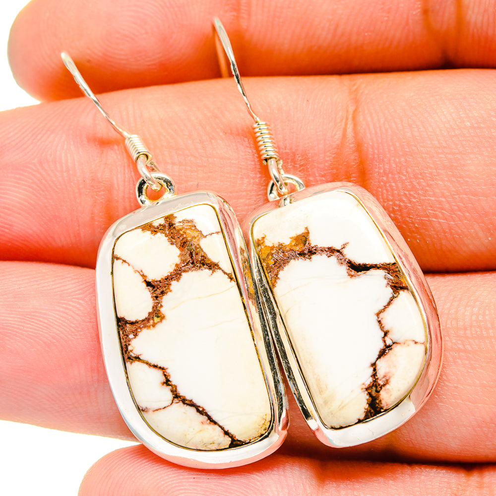 Wild Horse Jasper Earrings handcrafted by Anasilvercos - EARR420945