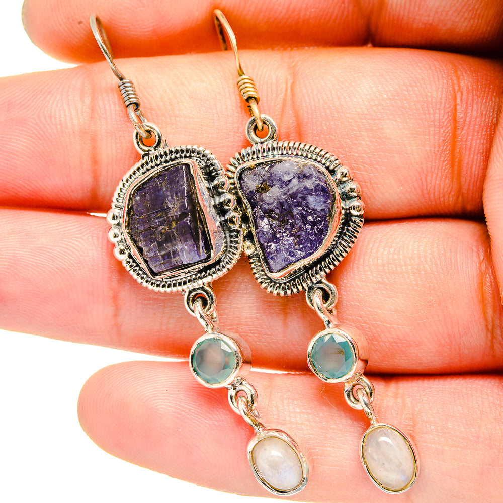 Tanzanite Earrings handcrafted by Anasilvercos - EARR420948