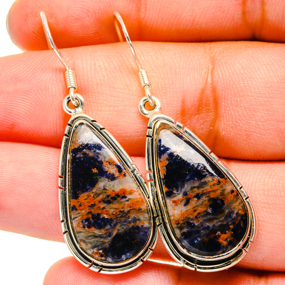 Sodalite Earrings handcrafted by Anasilvercos - EARR420954
