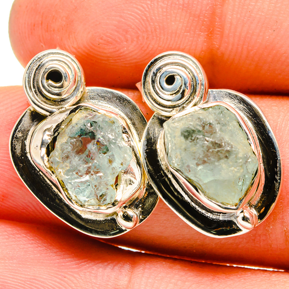 Aquamarine Earrings handcrafted by Anasilvercos - EARR420966
