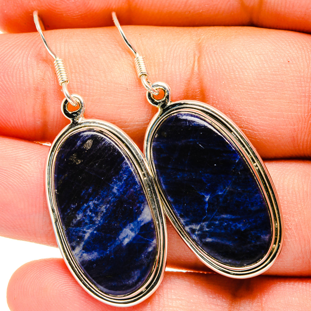 Sodalite Earrings handcrafted by Anasilvercos - EARR420983