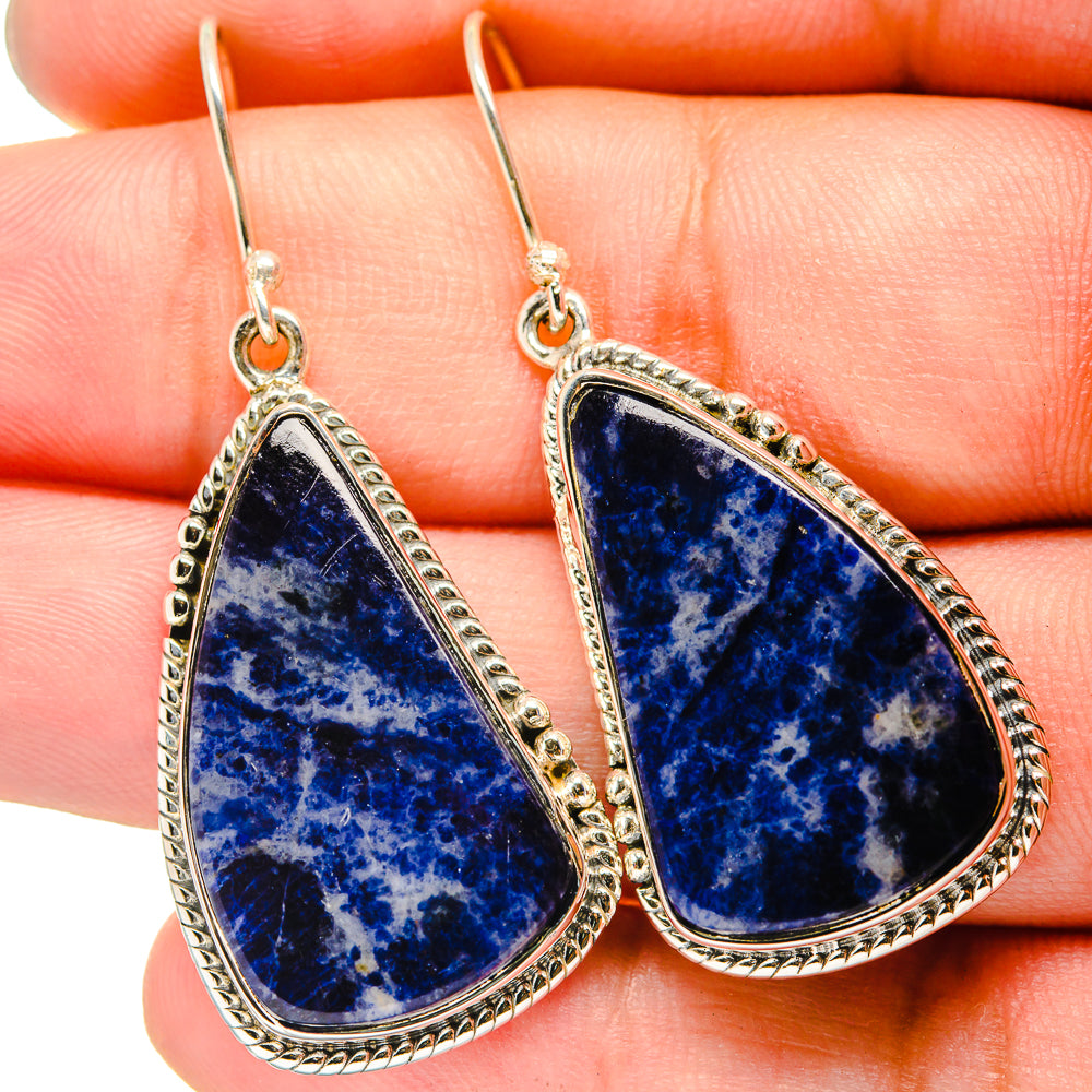 Sodalite Earrings handcrafted by Anasilvercos - EARR421031