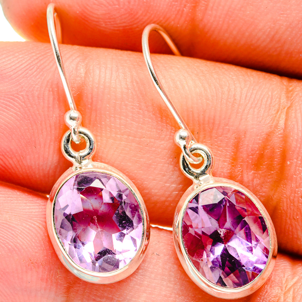 Amethyst Earrings handcrafted by Anasilvercos - EARR421034