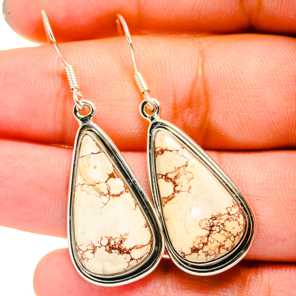 Wild Horse Jasper Earrings handcrafted by Anasilvercos - EARR421054
