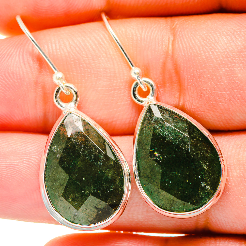 Green Aventurine Earrings handcrafted by Anasilvercos - EARR421070