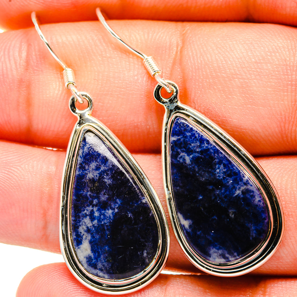 Sodalite Earrings handcrafted by Anasilvercos - EARR421075