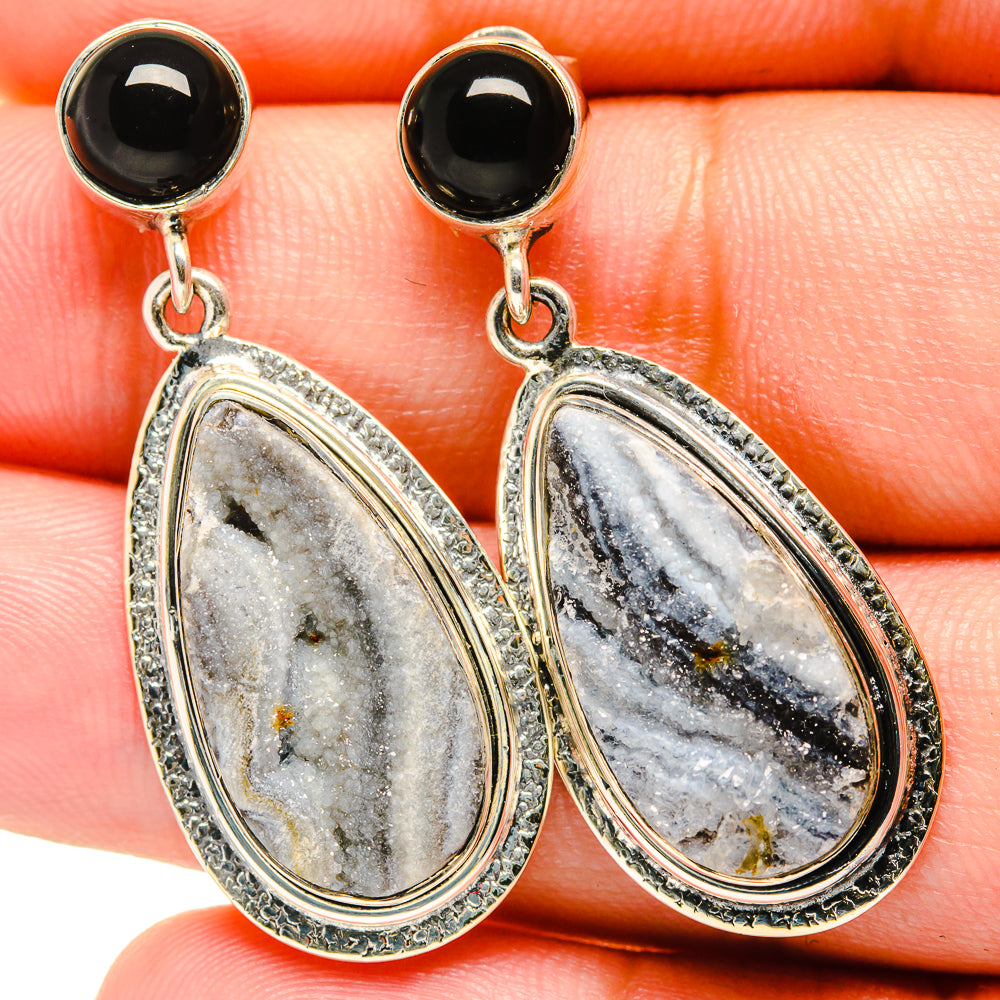 Desert Druzy Earrings handcrafted by Anasilvercos - EARR421079