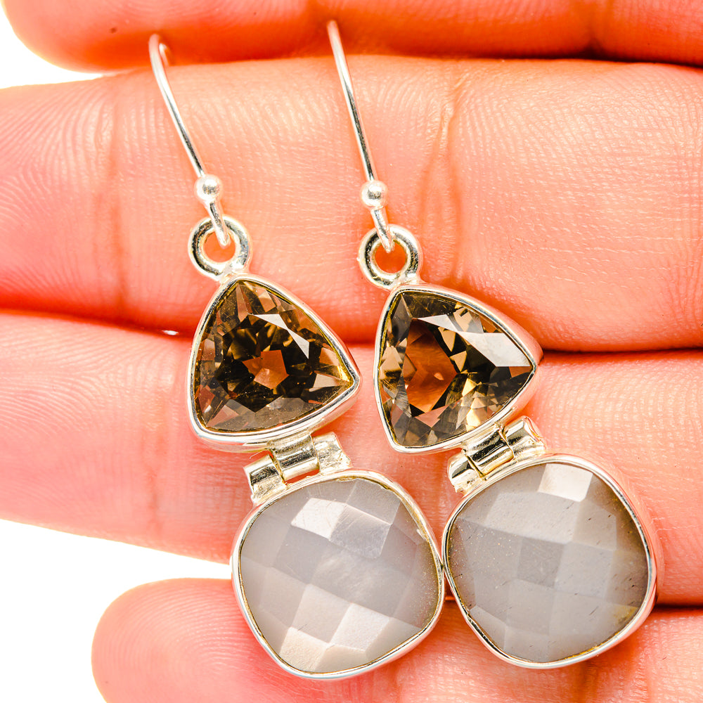 Moonstone Earrings handcrafted by Anasilvercos - EARR421095