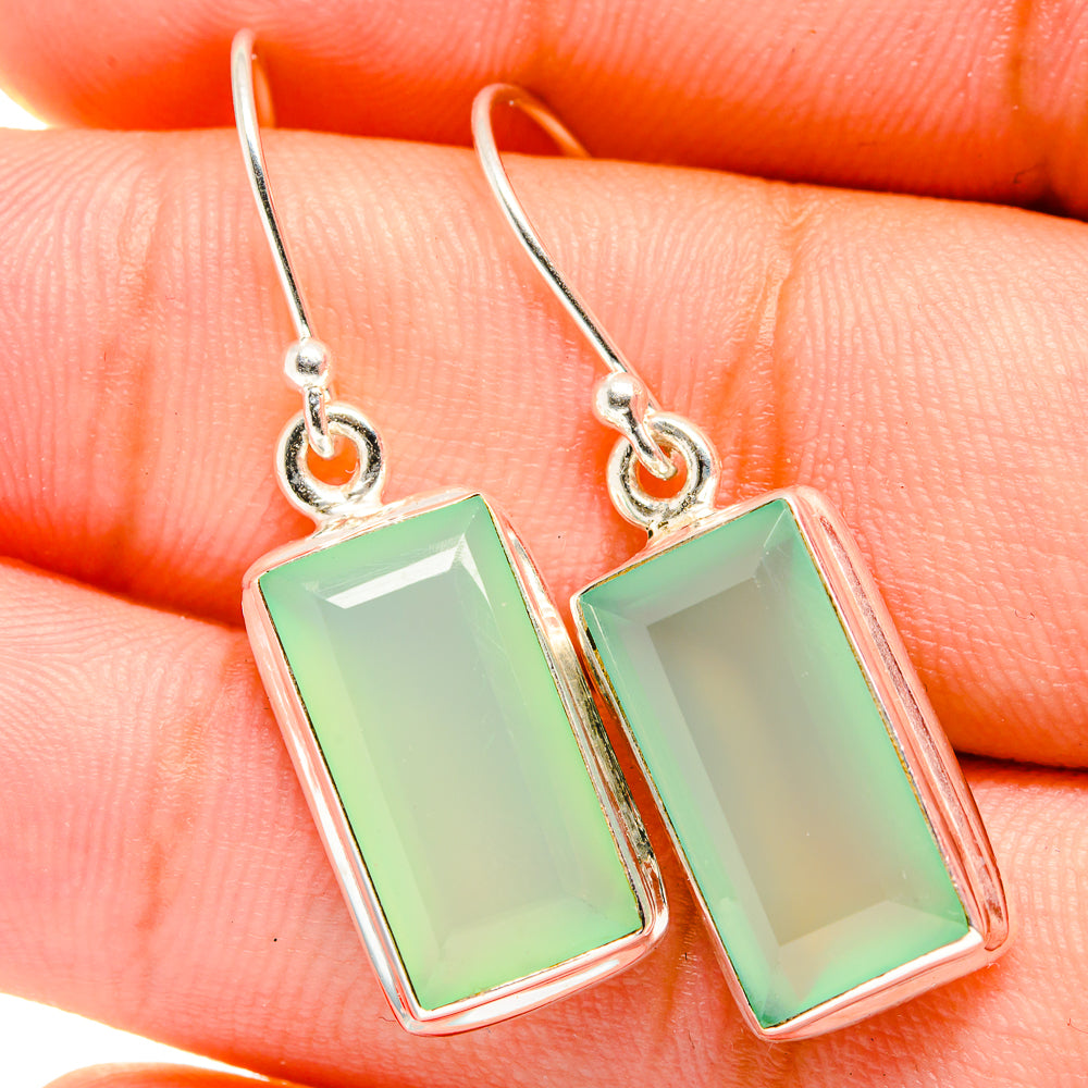 Prehnite Earrings handcrafted by Anasilvercos - EARR421100
