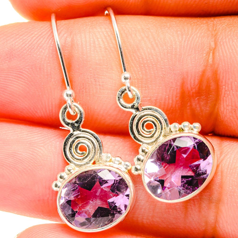 Amethyst Earrings handcrafted by Anasilvercos - EARR421117