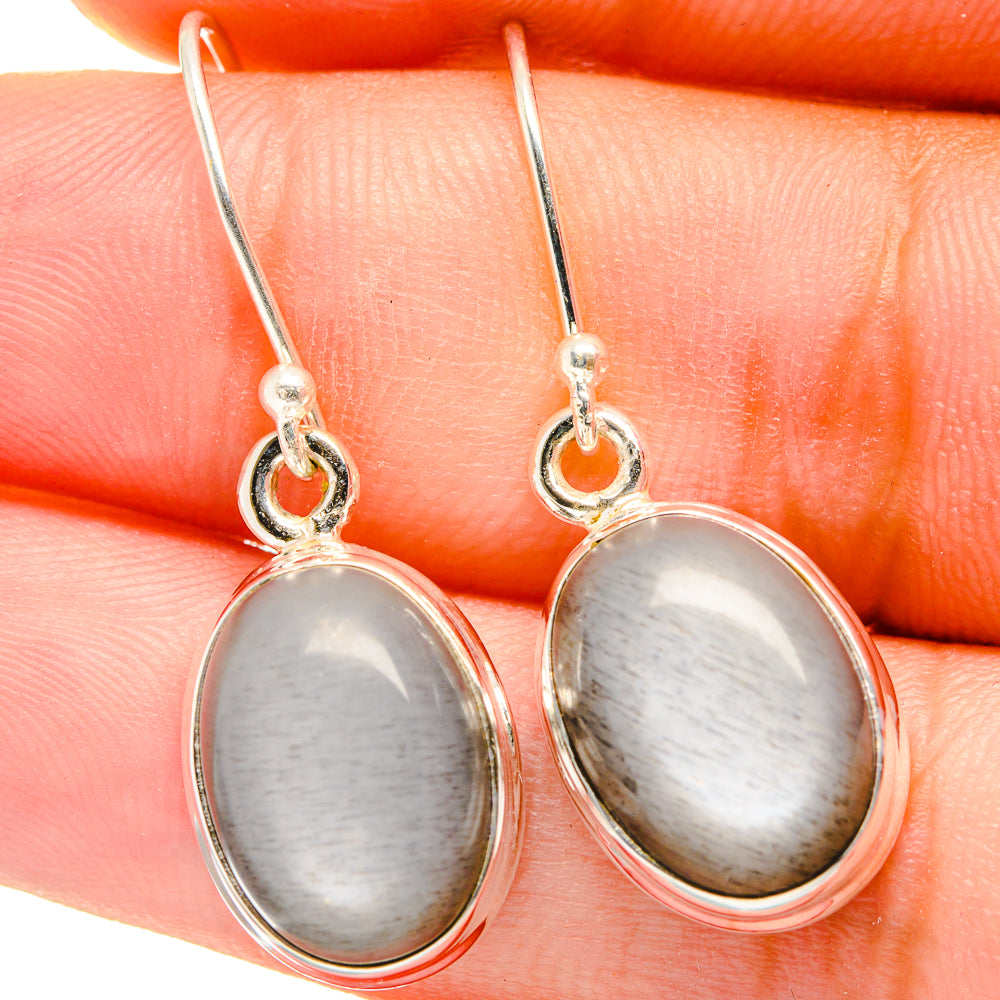 Moonstone Earrings handcrafted by Anasilvercos - EARR421127