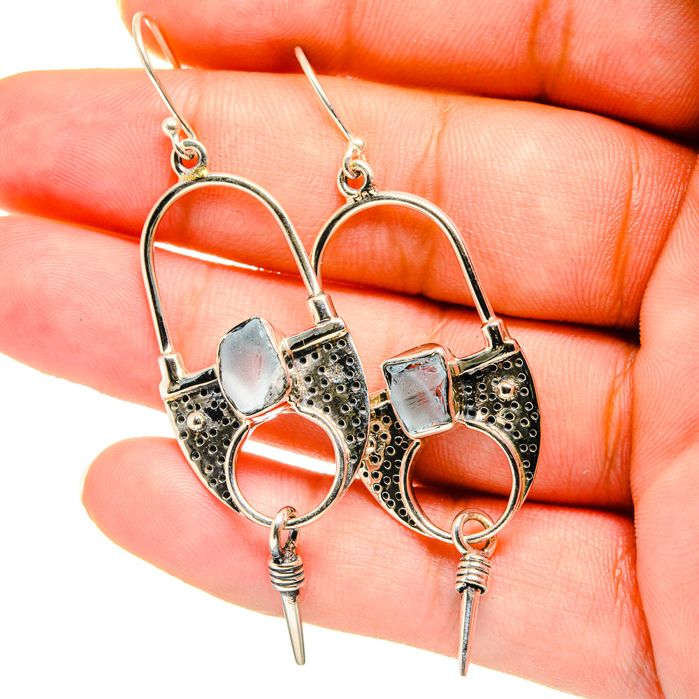 Aquamarine Earrings handcrafted by Anasilvercos - EARR421138