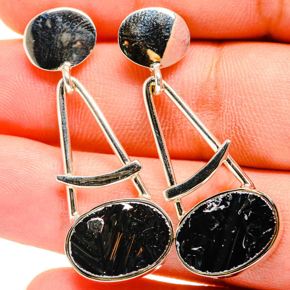 Shungite Earrings handcrafted by Anasilvercos - EARR421147