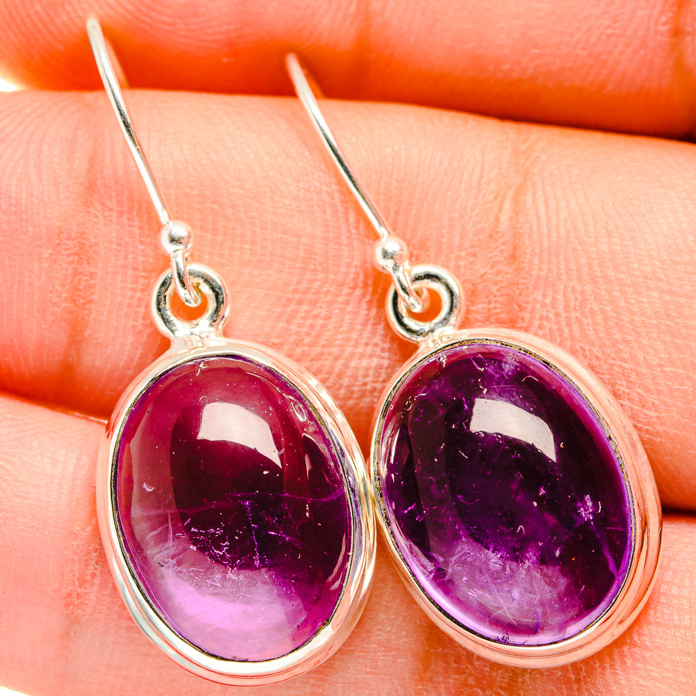Amethyst Earrings handcrafted by Anasilvercos - EARR421156
