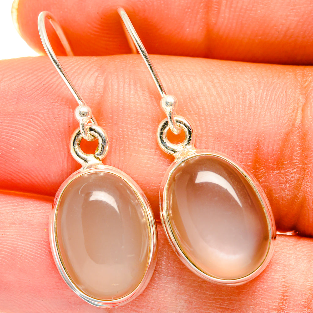 Moonstone Earrings handcrafted by Anasilvercos - EARR421187
