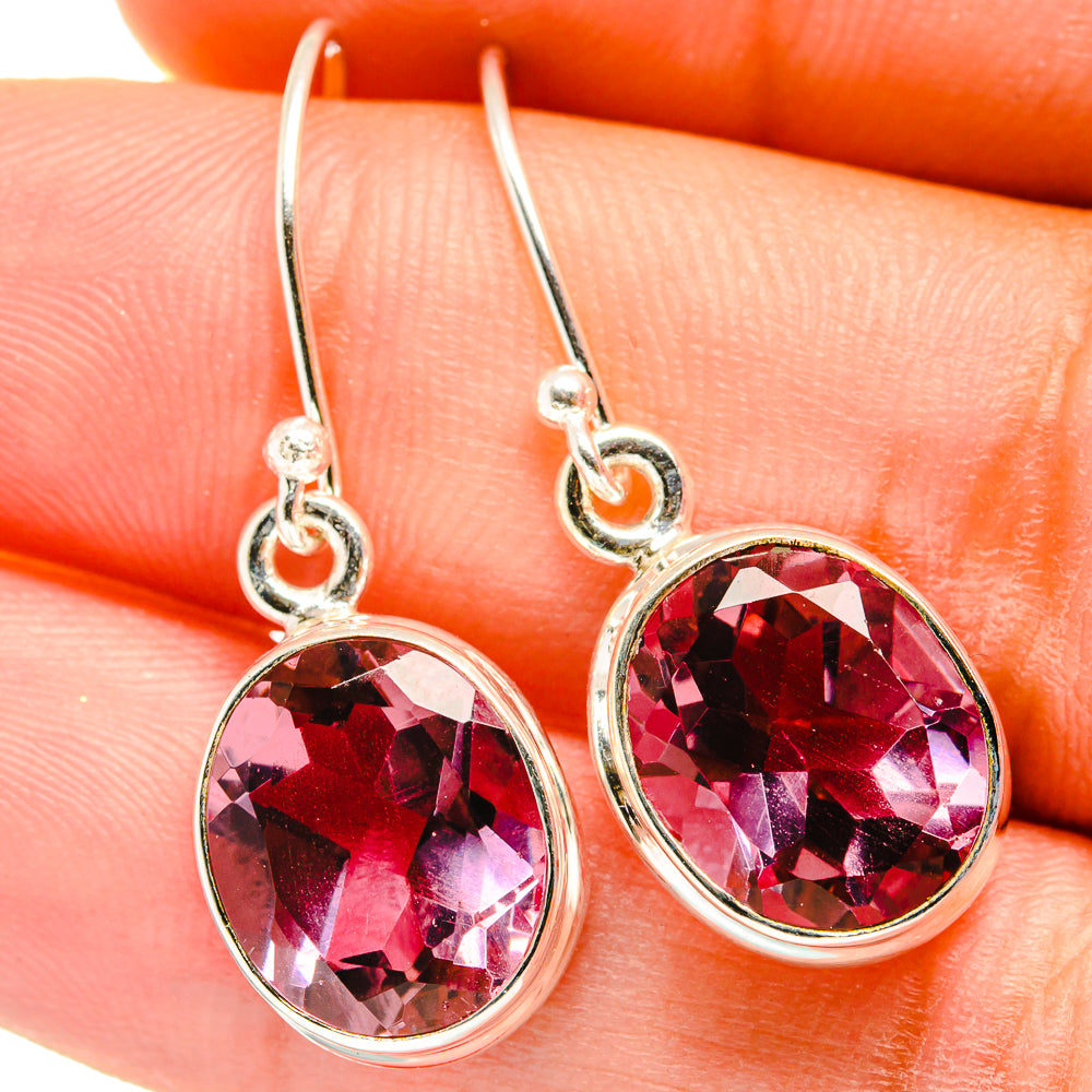 Color Change Alexandrite (lab.) Earrings handcrafted by Anasilvercos - EARR421192