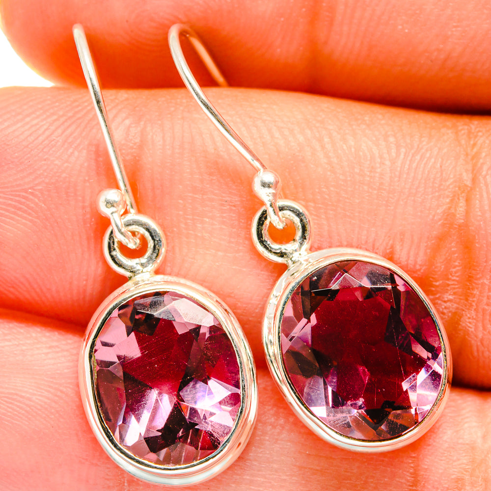 Color Change Alexandrite (lab.) Earrings handcrafted by Anasilvercos - EARR421194