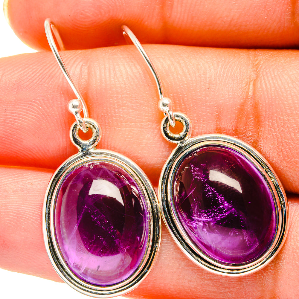 Amethyst Earrings handcrafted by Anasilvercos - EARR421207
