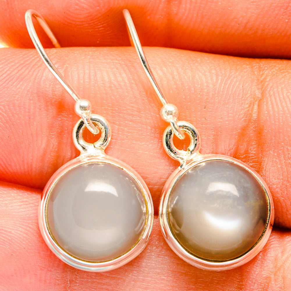 Moonstone Earrings handcrafted by Anasilvercos - EARR421209