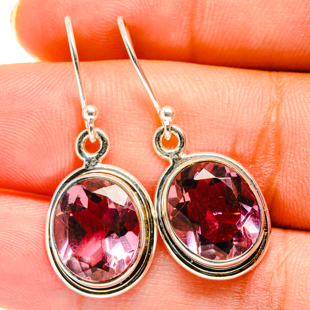 Color Change Alexandrite (lab.) Earrings handcrafted by Anasilvercos - EARR421215