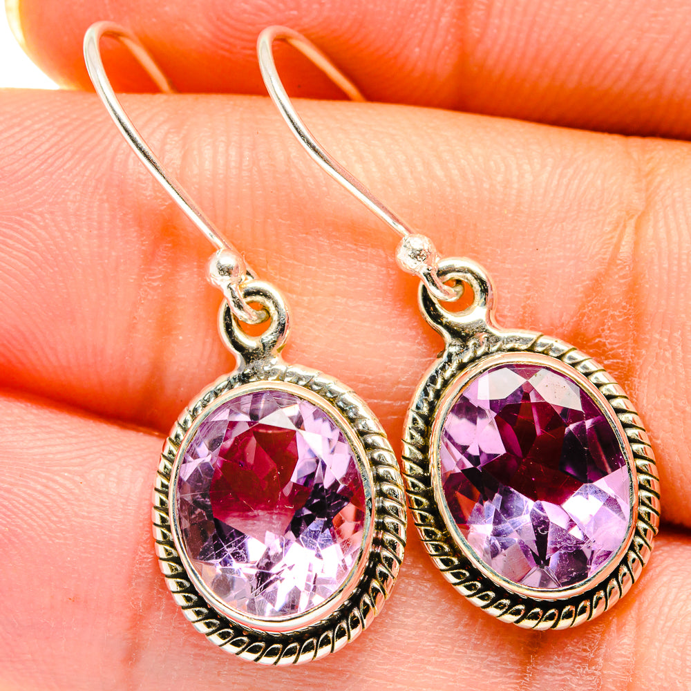 Amethyst Earrings handcrafted by Anasilvercos - EARR421229
