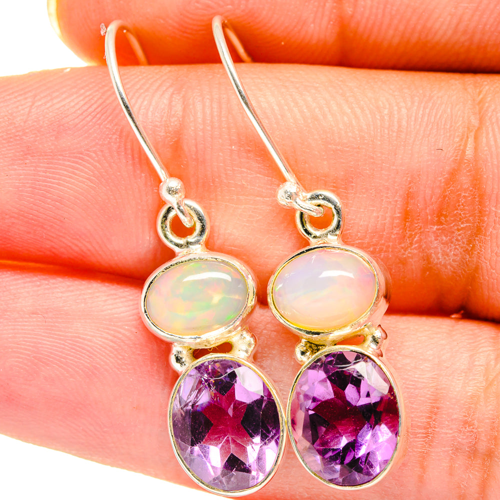 Amethyst Earrings handcrafted by Anasilvercos - EARR421236